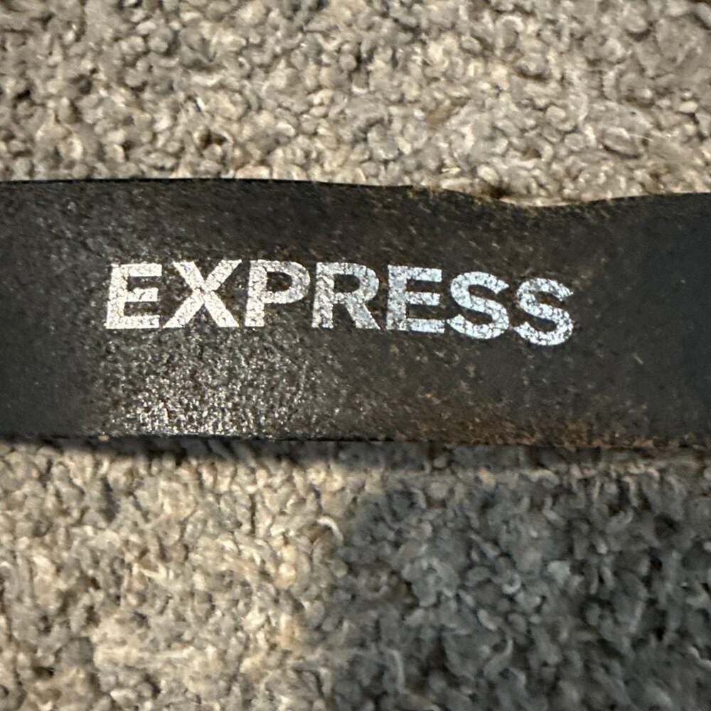 Express Black Genuine Leather Belt Size Small